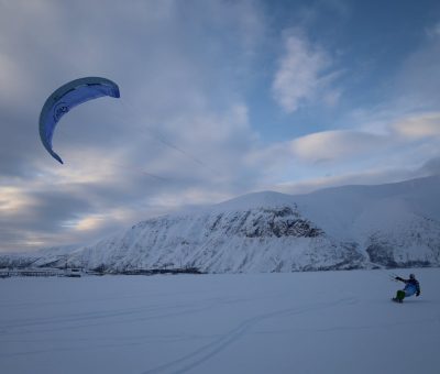 Snowkite en Laponie